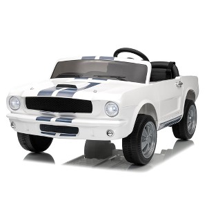 Jojoka 24V Licensed Shelby GT350 Ride-On Car, Ford Kids Electric Vehicle 2 Seater, Remote Control, LED Lights - 1 of 4