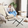 Plush Rabbit Fur Lazy Sofa Chair- Ultra-Comfortable Cozy Lounge Chair for Living Room - 4 of 4