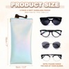 Unique Bargains Travel PU Leather Soft Squeeze Top Sunglass Pouch Organizer 2 Pcs - 2 of 4