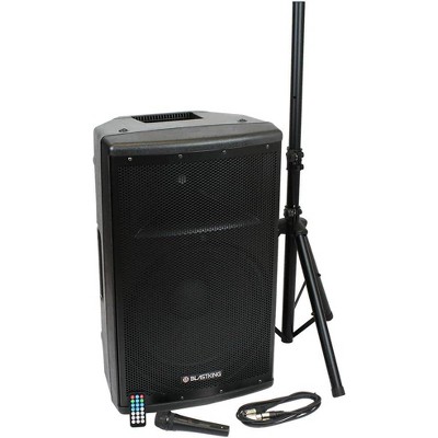 BLASTKING 1000 Watts 15 inch 2-way Active Loudspeaker w/Mic and Stand BDT15CMB1