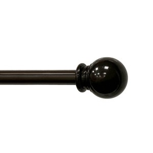 Ball Drapery Rod Set Brown - Lumi Home Furnishings - 1 of 4