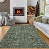 Rug Washable Extra Large for Living Room Non-Slip Non-Shedding Vintage Rug Carpet for Bedroom, Faux Wool for Kids Nursery Dorm - 2 of 4