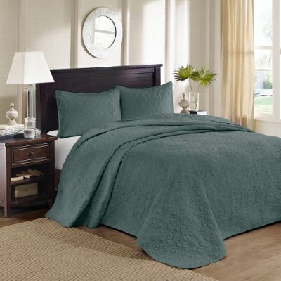 Sapphtopaz 3-Piece Reversible Quilt Set, Cottage-Inspired Stitch Pattern Sheet Set, Bedding Comforter Set for Women, Men, Kids & Teens