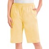 Collections Etc Stretch Twill Elastic Waist Pull-On Bermuda Shorts - 3 of 4