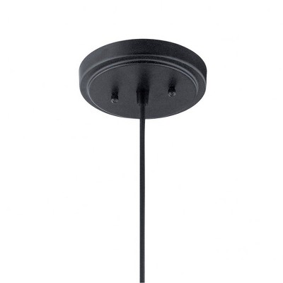 Black Glass Bowl Wall Sconce with LED Light
