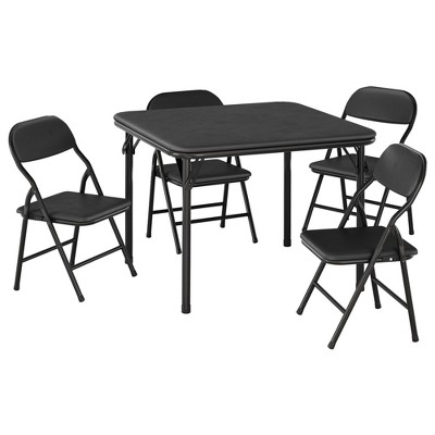 Table game and 4 folding chairs for children 2-10 years | set of activities with non-slip legs, ideal for dining room, nursery, classroom