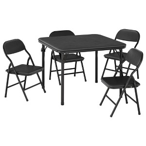 Table game and 4 folding chairs for children 2-10 years | set of activities with non-slip legs, ideal for dining room, nursery, classroom - 1 of 4