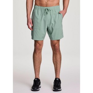 Avalanche Men's Quick Dry Shorts Tonal Stripe Stretch Woven Hiking Short with Zipper Pocket - 1 of 4