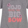 JoJo Siwa Big Bow Jojo Graphic Short Sleeve Fleece Dress - Heather Grey - 3T - 2 of 3
