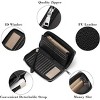 BEAFUP Women PU Leather Wallet,RFID Blocking Zipper Around Phone Holder Clutch Wristlet,Large Capacity Travel Long Purse for Women - 4 of 4