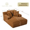 Dolonm 66" Deep-seated Armchair Recliner, Compressed Boneless Modern Sofa, Corduroy,No Assembly,for Living Room and Bedroom - 2 of 4