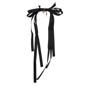 Unique Bargains Women's Ribbon Bow Ponytail Buckle Hair Clip 1 Pc - 1 of 4