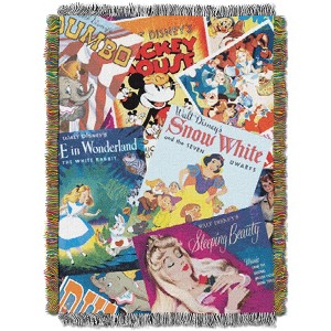 Northwest The Company Disney's Classics Vintage Collage Tapestry Throw, 48 by 60-Inch - 1 of 4