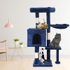 BestMassage Cat Tree 36 inch Tall Cat Tower for Indoor Cats with Cat Scratching Post Multiple Platforms Cozy Condo and Hanging Toy - 2 of 4