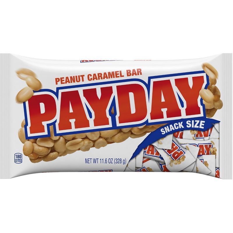 Payday Peanut Caramel Snack Size Candy Bars - 11.6oz, 1 of 6