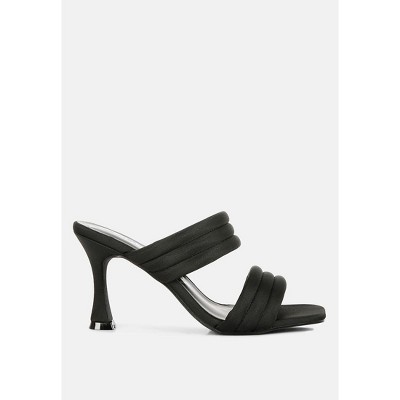 New Crush Quilted Spool Heel Women Sandals
