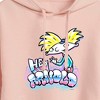 Women's - Hey Arnold! - Airbrush Arnold Cropped Graphic Hoodie - 2 of 3