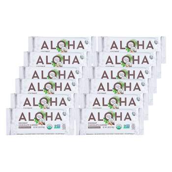 Aloha Organic Coconut Chocolate Almond Plant-Based Protein Bar - Case of 12/1.98 oz
