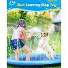 Jasonwell Splash Pad for Dogs & Kids, Anti-Slip Water Play Mat for Large Dogs, Durable Outdoor Sprinkler Toy, 67in, Blue - 4 of 4