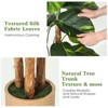 EcoSummer 6Ft Tall Artificial Plant, Indoor Faux Floor Plants, Home Office Fake Tree with Planter, Artificial Scindapsus Aureus Trees Decor Plant - 4 of 4