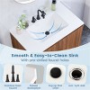 phiestina Walnut Bathroom Vanity Sink Set, 31" L x 19" W x 41" H, Complete Set with Cabinet, Sink, Faucet & Storage, 2-Box Delivery - 2 of 4