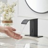 BWE Waterfall Automatic Sensor Touchless Sink Faucet With Pop Up Drain With Overflow & Deck Plate - 4 of 4
