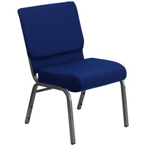 Riverstone Furniture Collection Fabric Church Chair Navy Blue, Blue Blue