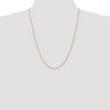 Black Bow Jewelry 1.5mm, 14k Yellow Gold, Solid Parisian Wheat Chain Necklace - 2 of 4