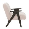 Vynxaria Modern Accent Chair,Chenille Arm Chairs for Living Room,Upholstered Mordern Armchair,Comfy Soft Padded Lounge Chair in Small Space - 2 of 4