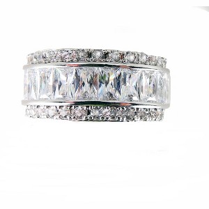 Briana Band Bridal Engagement Ring Cubic Zirconia Womens Ginger Lyne Collection - 1 of 4