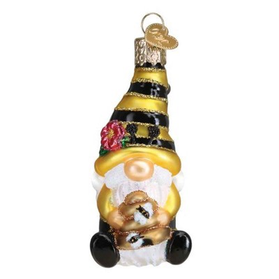 Old World Christmas 3.75 In Bee Happy Gnome Spring Flower Bee Hive Tree Ornaments