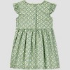 Carter's Just One You®️ Baby Girls' Geo Dress with Hat Set - Green - 3 of 4