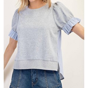 Women's Button Down Back Top - ee:some - 1 of 3