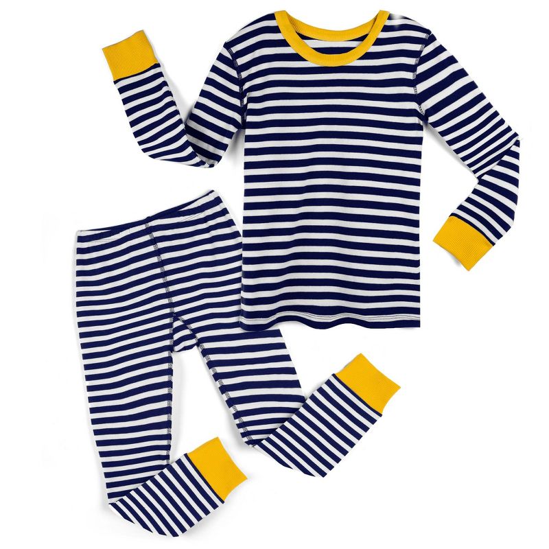 Mightly Toddler Fair Trade 100% Organic Cotton Tight Fit Pajama Set, 1 of 5