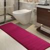 PiccoCasa Absorbent Soft Long Washable Non-Slip Memory Foam Bath Tub Mat Floor Runner Rug - 2 of 3