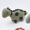 INFURNIC Baby and Toddler Learning Toys Ultra Soft Handmade Dinosaur Plush for Creative Play Adventures, Beige, 13"*5"*1" - 4 of 4