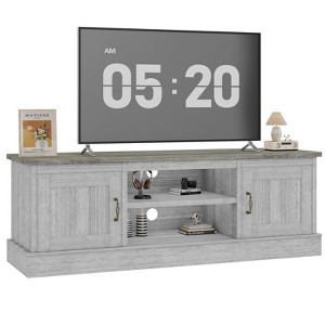 65 inch Farmhouse TV Stand with Storage, Rustic Media Console Entertainment Center - 1 of 4