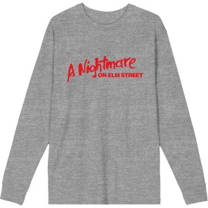 A Nightmare On Elm Street Logo Adult Long Sleeve Tee - 1 of 2