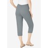 Woman Within Plus Size The Hassle-Free Soft Knit Capri - 3 of 4