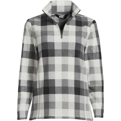 Plaid fleece quarter online zip