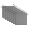 vidaXL Patio Dining Chairs 8 Pcs - Outdoor Chairs with Cushions, Solid Acacia Wood, Weather-Resistant, Ideal for Patio/Garden/Terrace (Gray) - 4 of 4