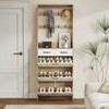 TiramisuBest New White Wooden Shoe Cabinet: 3 Doors, 2 Drawers, with Hangers and Spacious Storage - 2 of 4