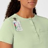 Wink RENEW Women's Mandarin Collar Tuck-In Scrub Top, 2X. - 3 of 4