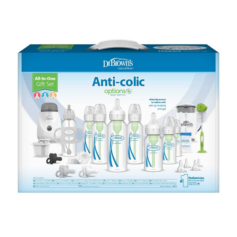 Dr. Brown&#39;s Anti-Colic Options+ All-In-One Baby Bottle and Bottle Warmer Newborn Feeding Gift Setb - 38ct, 3 of 28