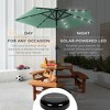 Best Choice Products 7.5ft Outdoor Solar Patio Umbrella for Deck, Pool w/ Tilt, Crank, LED Lights - 3 of 4