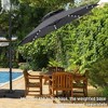 Ainfox 10ft Patio Umbrella LED Solar Lights for Deck, Pool, Garden - 3 of 4