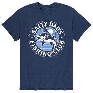 Men's - Instant Message - Salty Dads Fishing Club Short Sleeve Graphic T-Shirt - 1 of 4