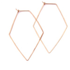 Large Diamond Hoop Earrings - 1 of 4