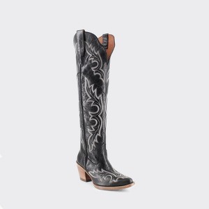 Buck & Brana Julia Leather Cowgirl Boots - Sophisticated Western Footwear ju7800 - 1 of 4