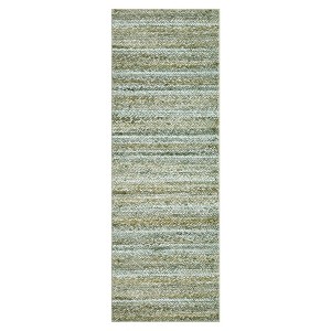 Modern Farmhouse Area Rugs Machine Washable Printed Braid Accent Carpet with Non-Slip Backing Stain Resistant Floor Carpet Soft Low Pile Rugs - 1 of 4